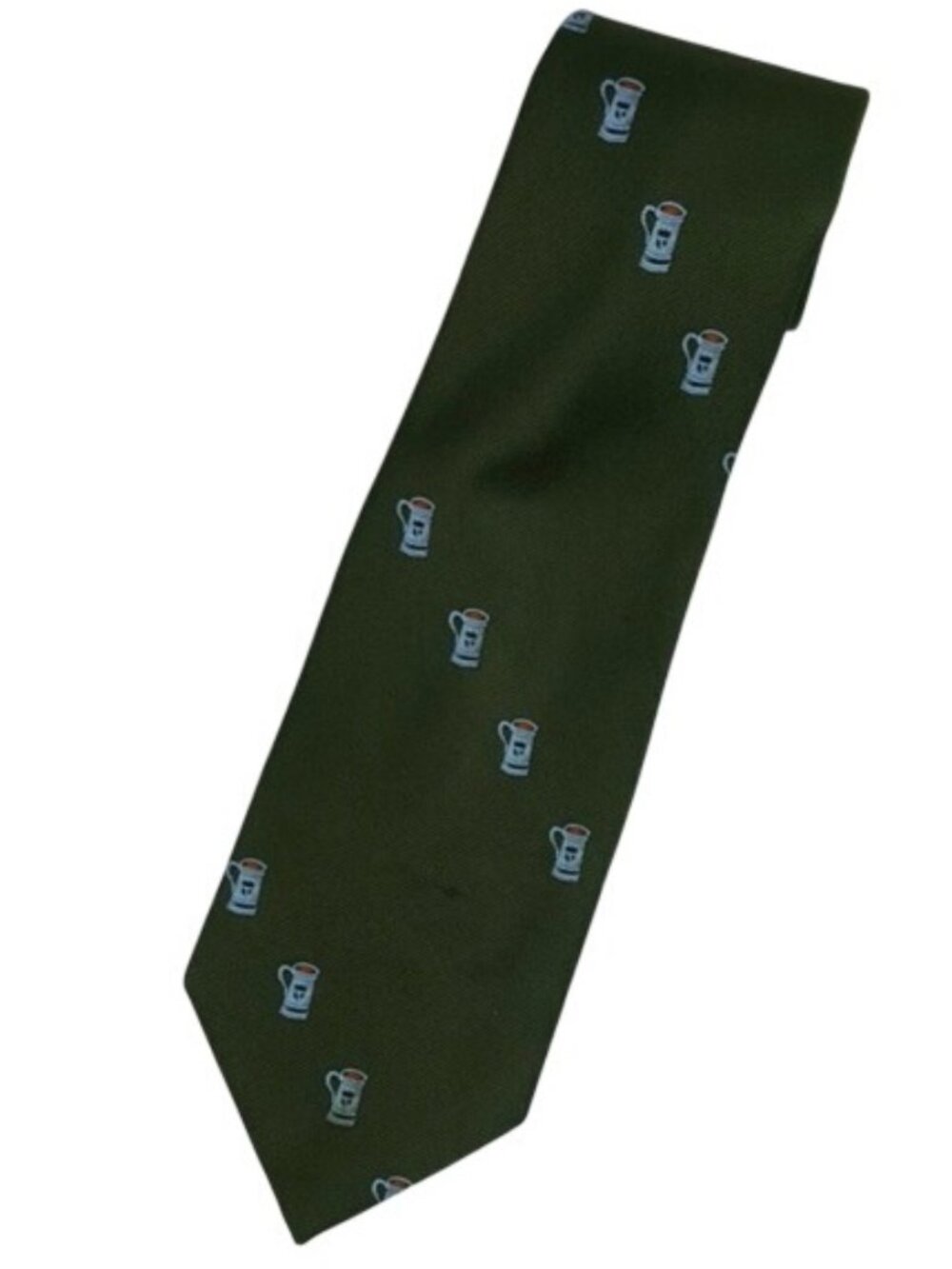 Mr John Beau Brummell Men Beer Stein Necktie St Patrick's Day Polyester Vintage